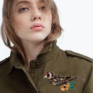 military style embroidered jacket